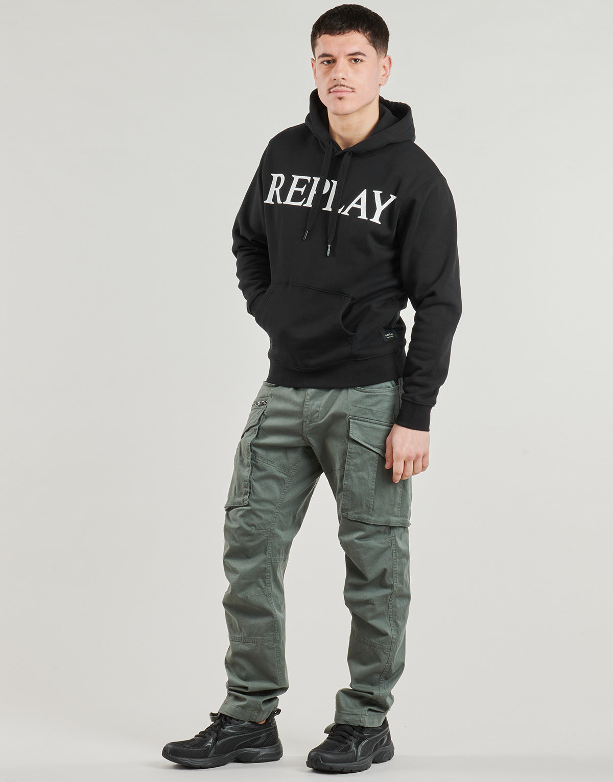Felpa Uomo Replay SWEATSHIRT Nero