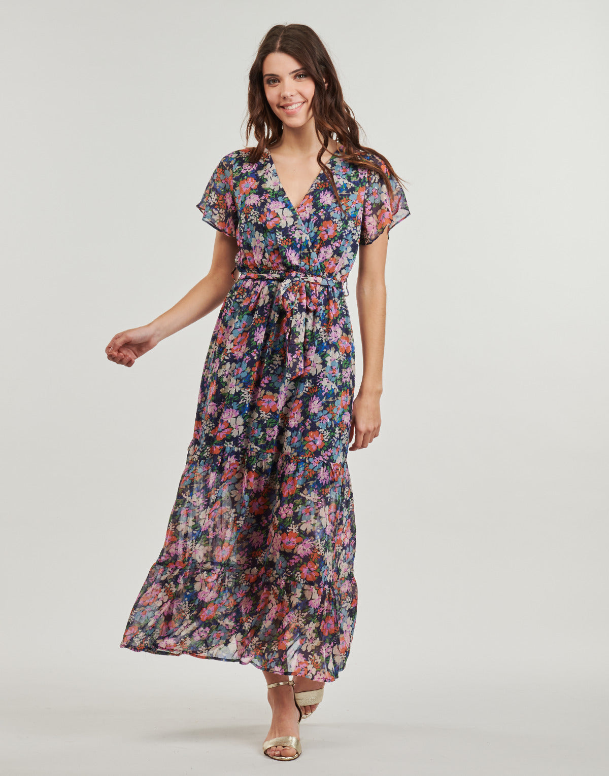 Abito lungo Donna Betty London ZOE Multicolore