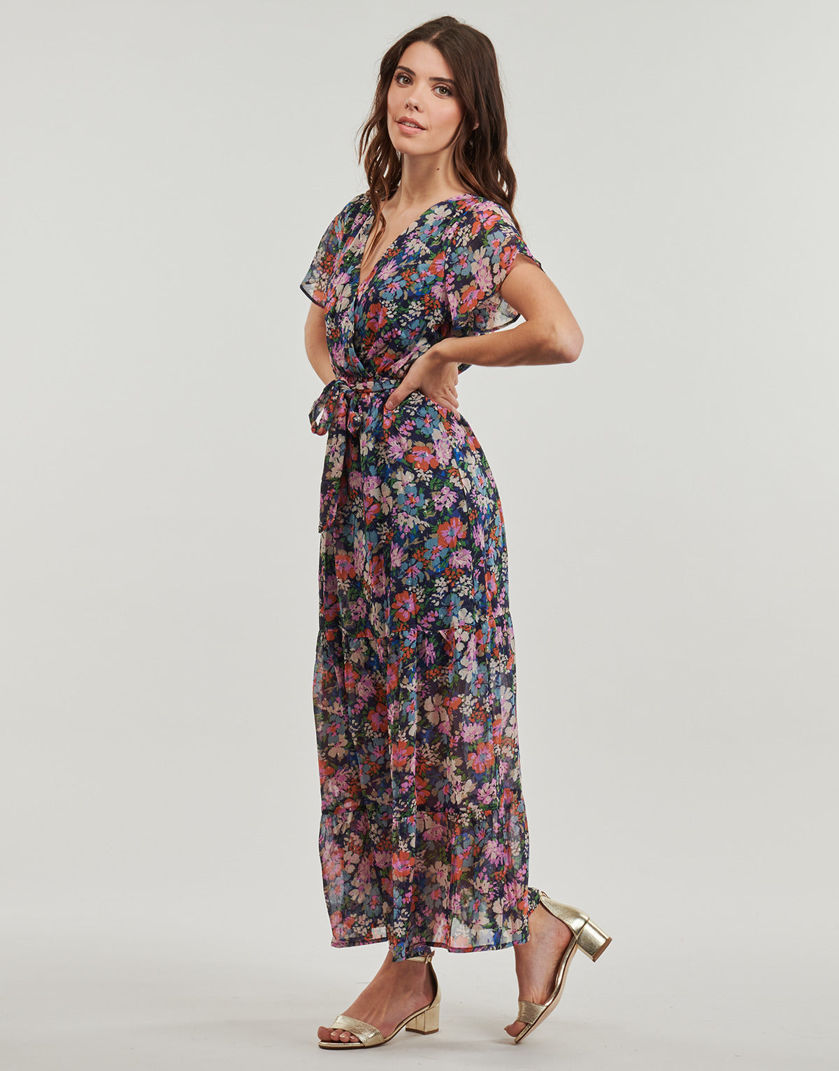 Abito lungo Donna Betty London ZOE Multicolore