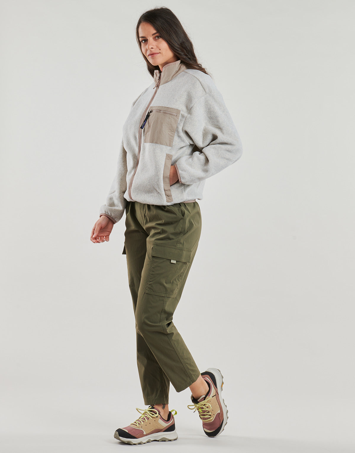 Felpa Donna Patagonia WOMEN’S SYNCHILLA JACKET Grigio