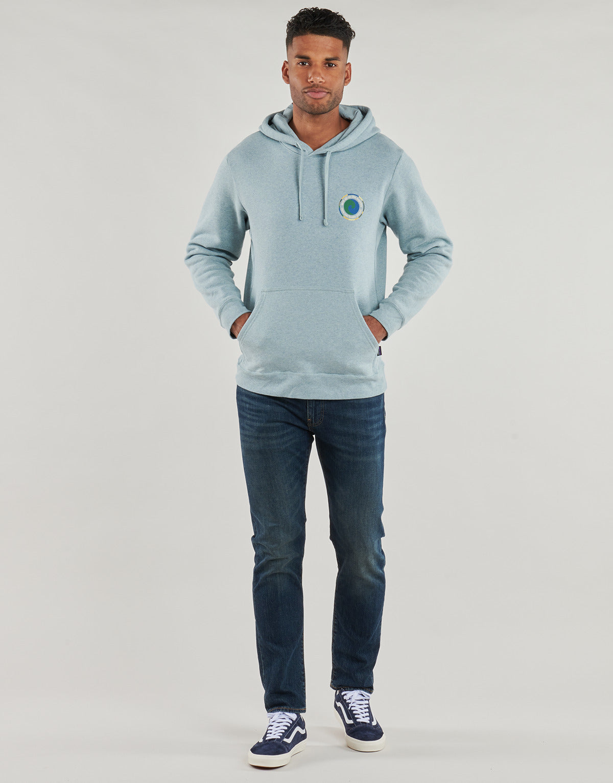Felpa Uomo Patagonia UNITY FITZ UPRISAL HOODY Blu