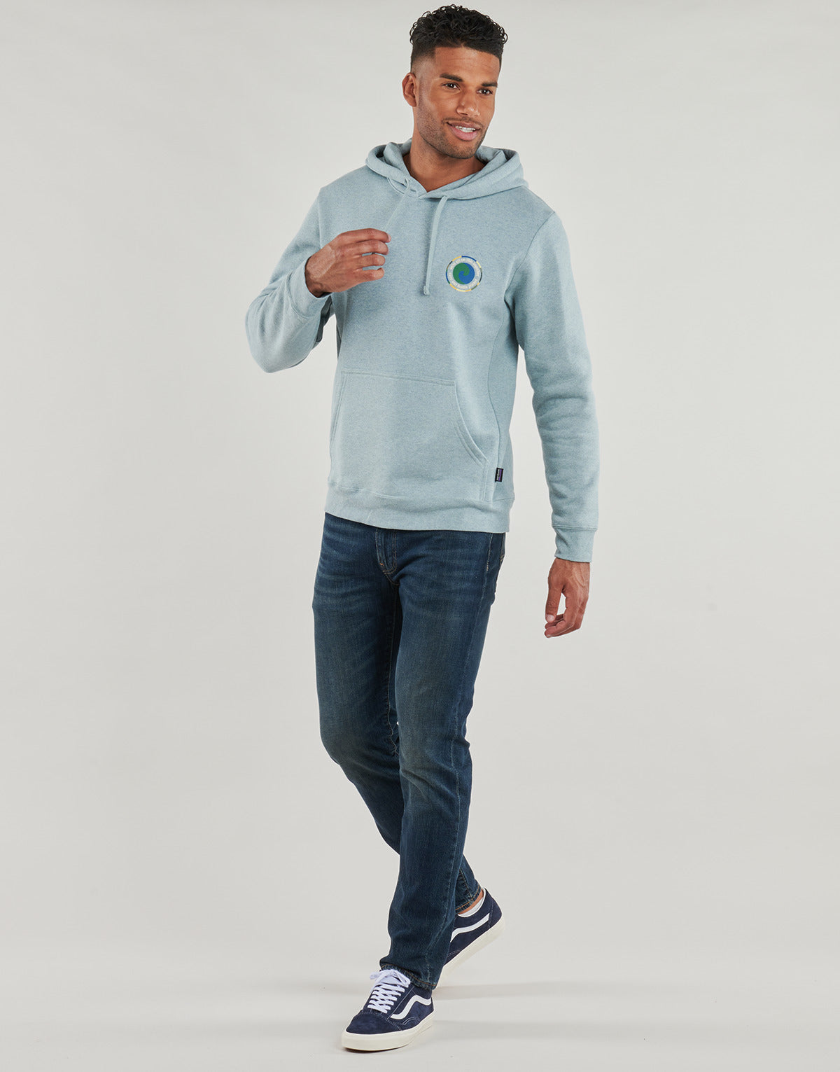 Felpa Uomo Patagonia UNITY FITZ UPRISAL HOODY Blu