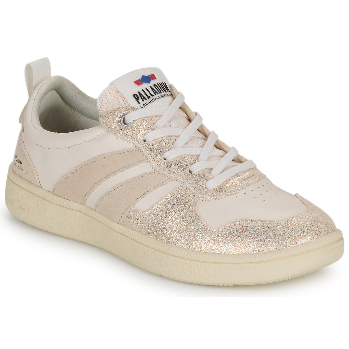 Sneakers basse Donna Palladium PALLACUP FLAME LTH Bianco