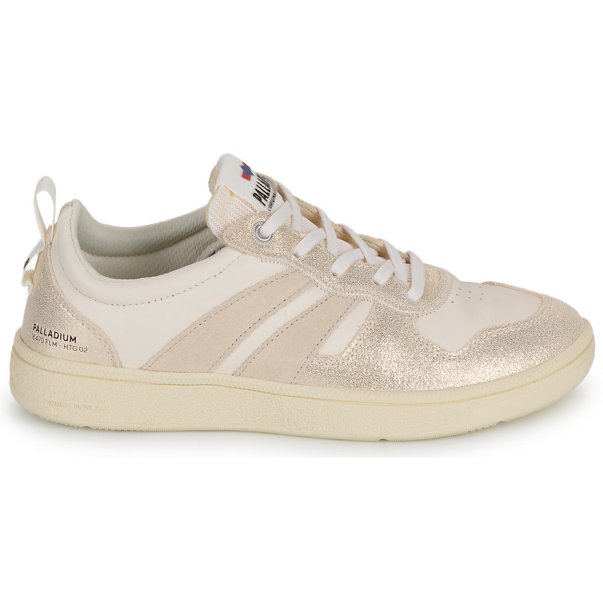 Sneakers basse Donna Palladium PALLACUP FLAME LTH Bianco