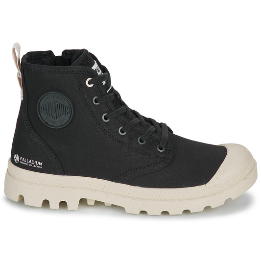 Sneakers alte Uomo Palladium PAMPA HI ZIP ORGANIC Nero