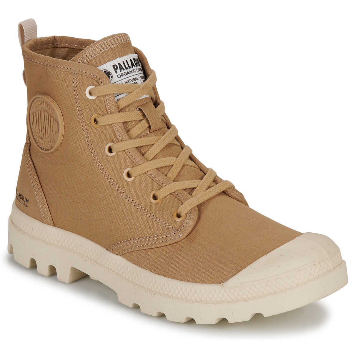 Sneakers alte Uomo Palladium PAMPA HI ZIP ORGANIC Marrone