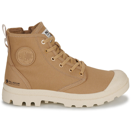 Sneakers alte Uomo Palladium PAMPA HI ZIP ORGANIC Marrone