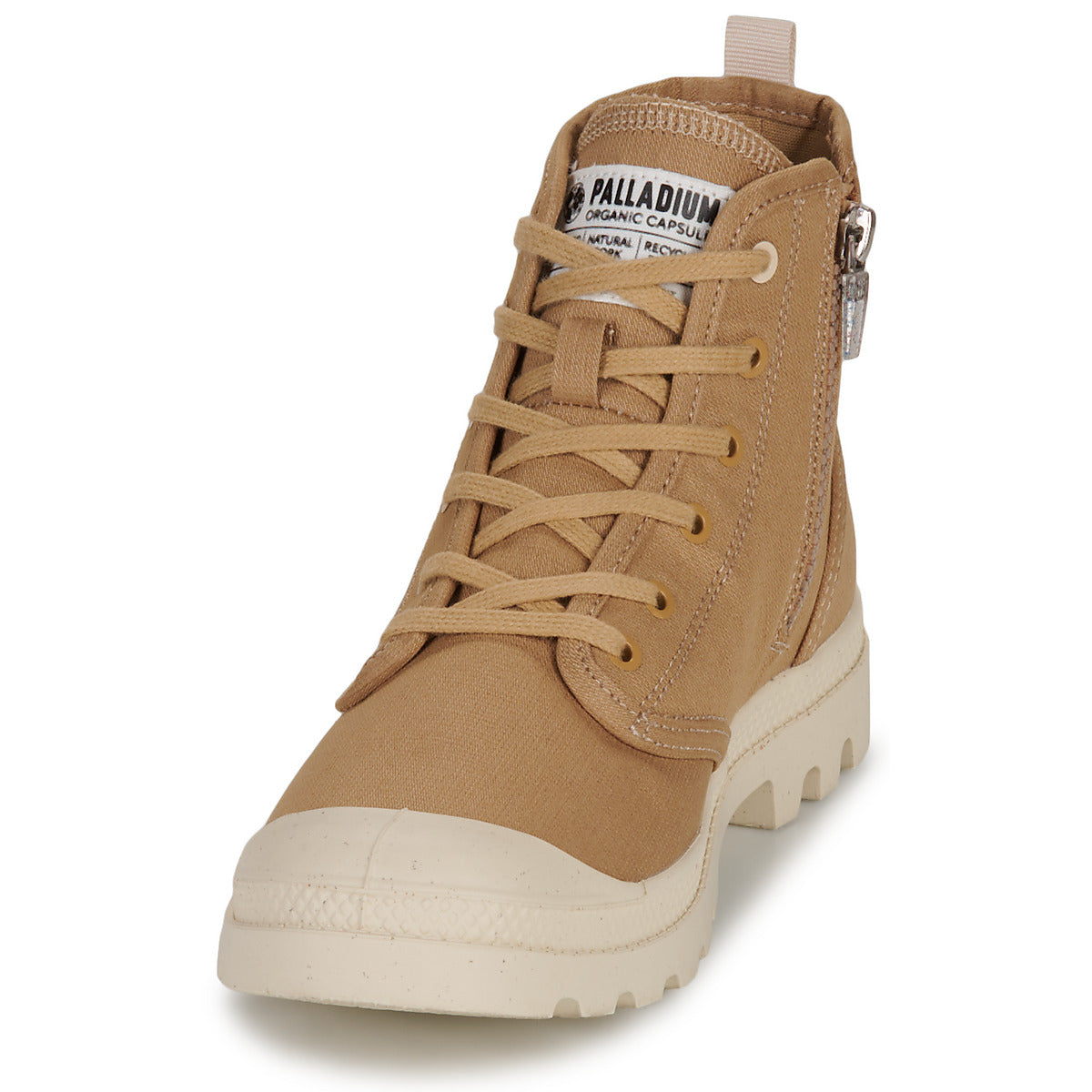 Sneakers alte Uomo Palladium PAMPA HI ZIP ORGANIC Marrone