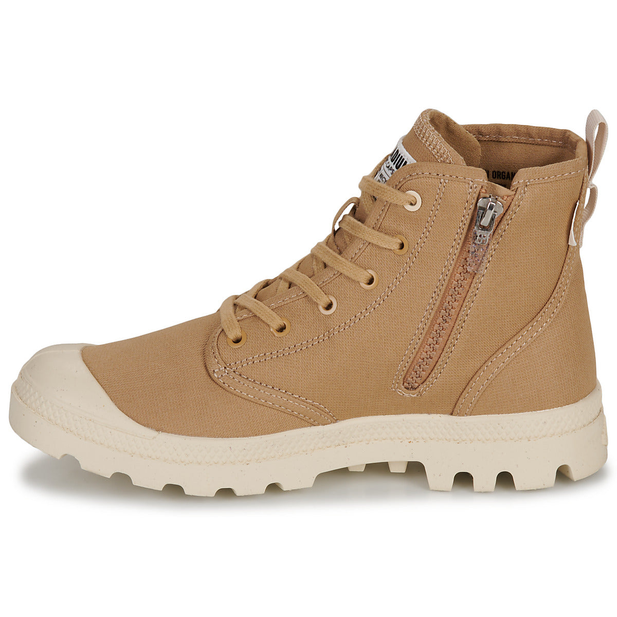 Sneakers alte Uomo Palladium PAMPA HI ZIP ORGANIC Marrone