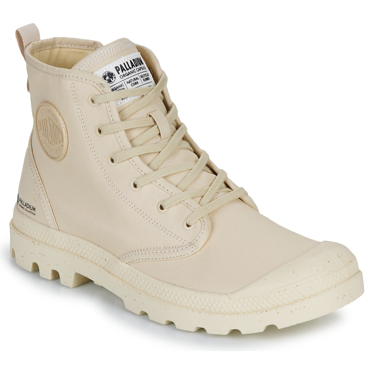 Sneakers alte Uomo Palladium PAMPA HI ZIP ORGANIC Beige