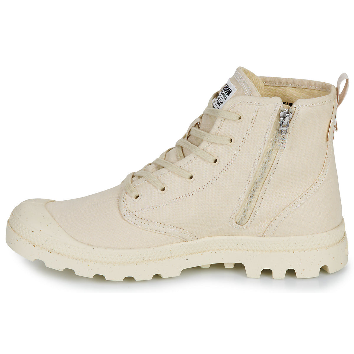 Sneakers alte Uomo Palladium PAMPA HI ZIP ORGANIC Beige