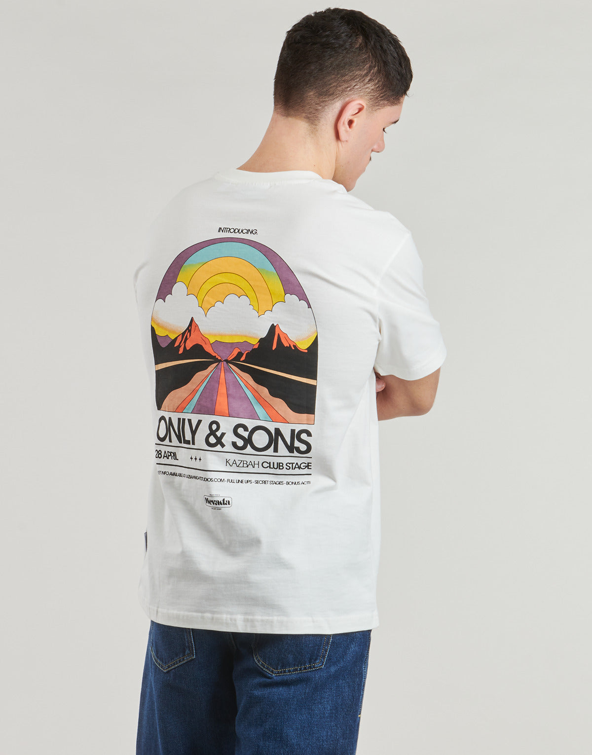 T-shirt Uomo Only & Sons ONSKASBAH Bianco