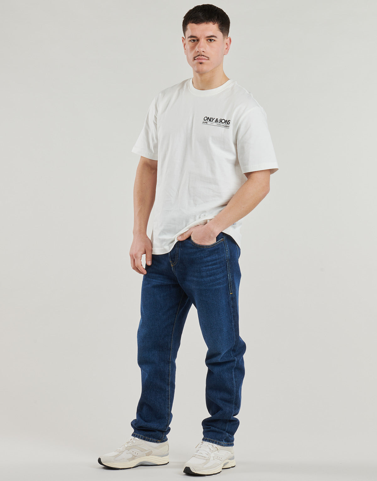 T-shirt Uomo Only & Sons ONSKASBAH Bianco