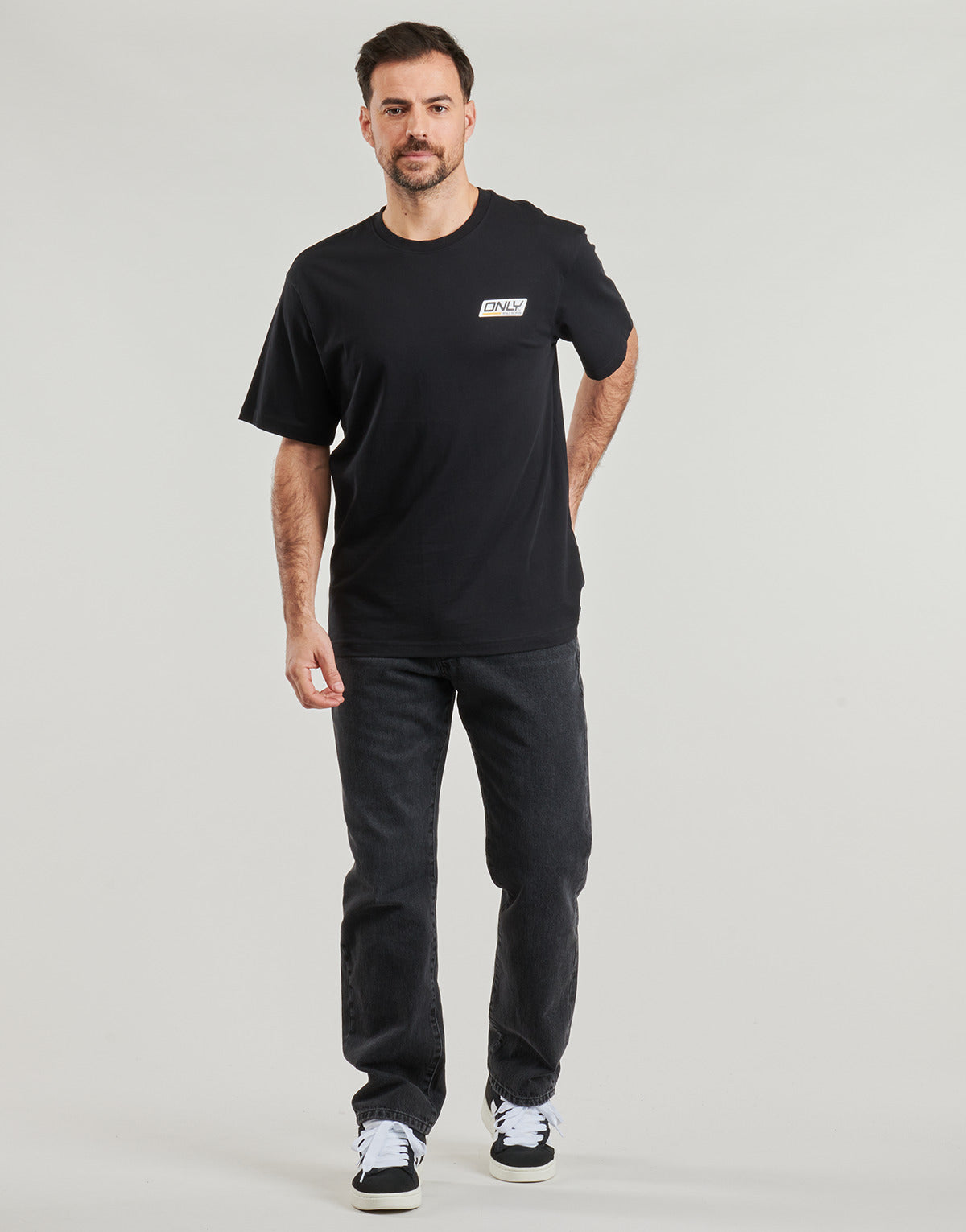 T-shirt Uomo Only & Sons ONSSPRINT Nero