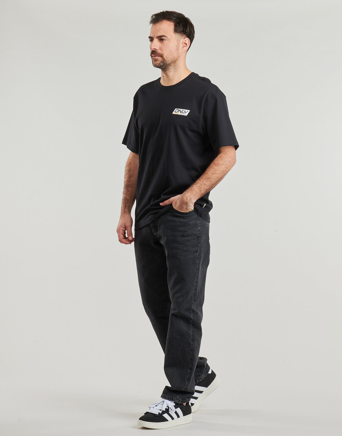 T-shirt Uomo Only & Sons ONSSPRINT Nero