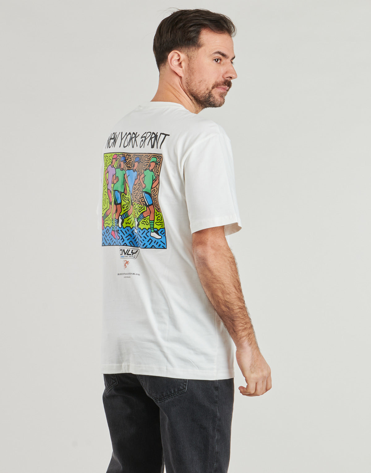 T-shirt Uomo Only & Sons ONSSPRINT Bianco