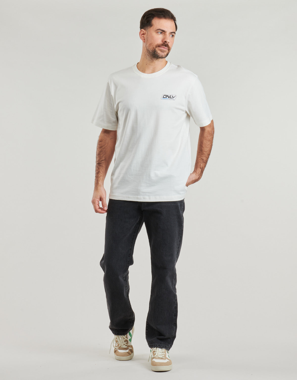 T-shirt Uomo Only & Sons ONSSPRINT Bianco