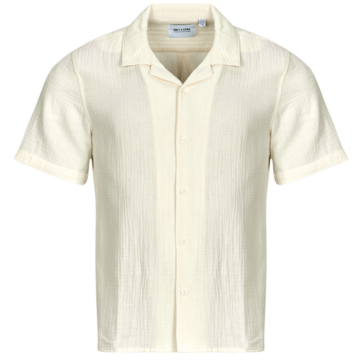 Camicia a maniche corte Uomo Only & Sons ONSKYLE Beige