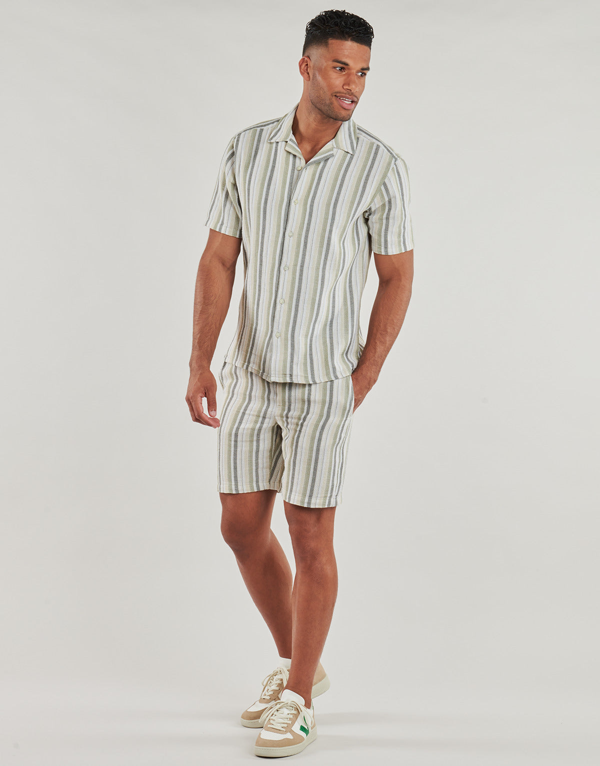 Camicia a maniche corte Uomo Only & Sons ONSTREV Verde