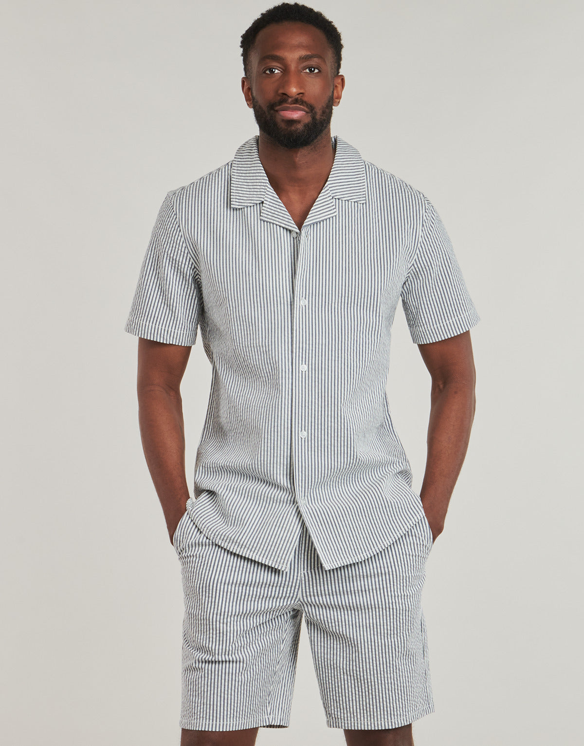 Camicia a maniche corte Uomo Only & Sons ONSLOUNGE Blu