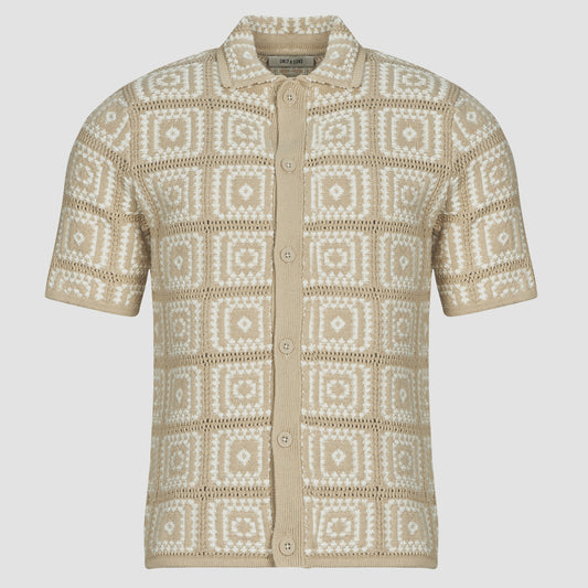 Camicia a maniche corte Uomo Only & Sons ONSBART Beige