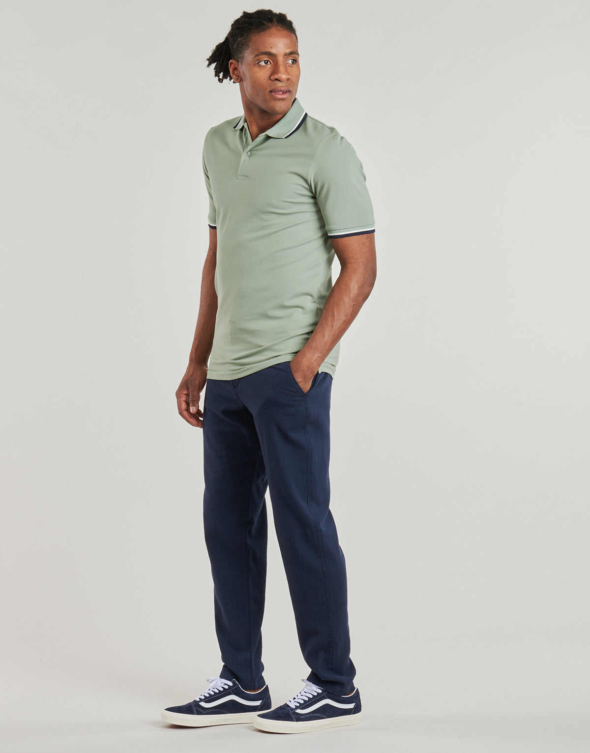 Pantalone Chino Uomo Selected SLH172-SLIMTAPE BRODY Marine