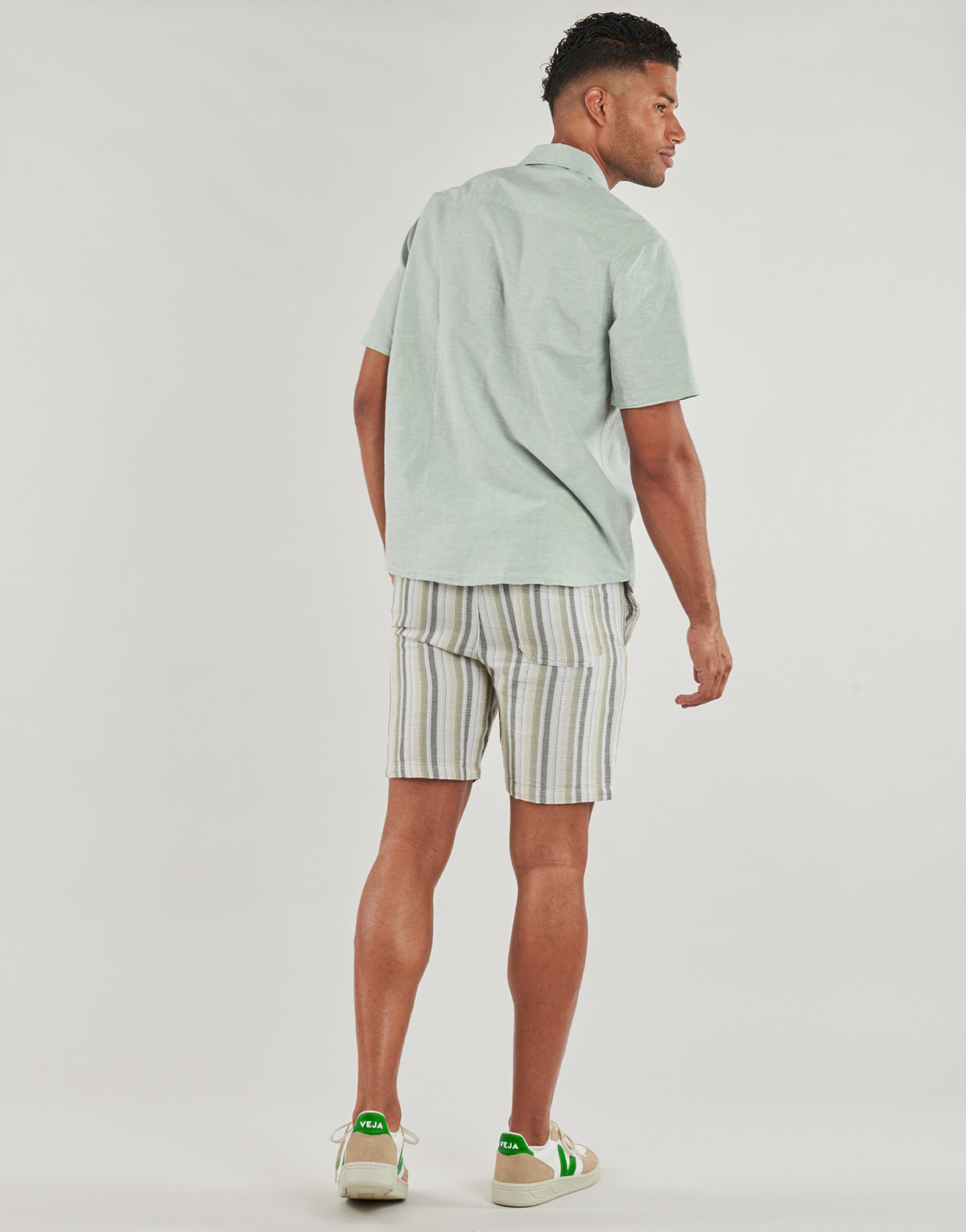 Camicia a maniche corte Uomo Selected SLHREGSUN Verde