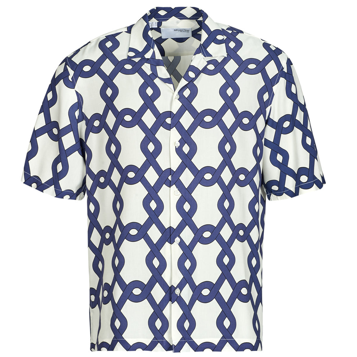 Camicia a maniche corte Uomo Selected SLHRELAX-VERO Blu