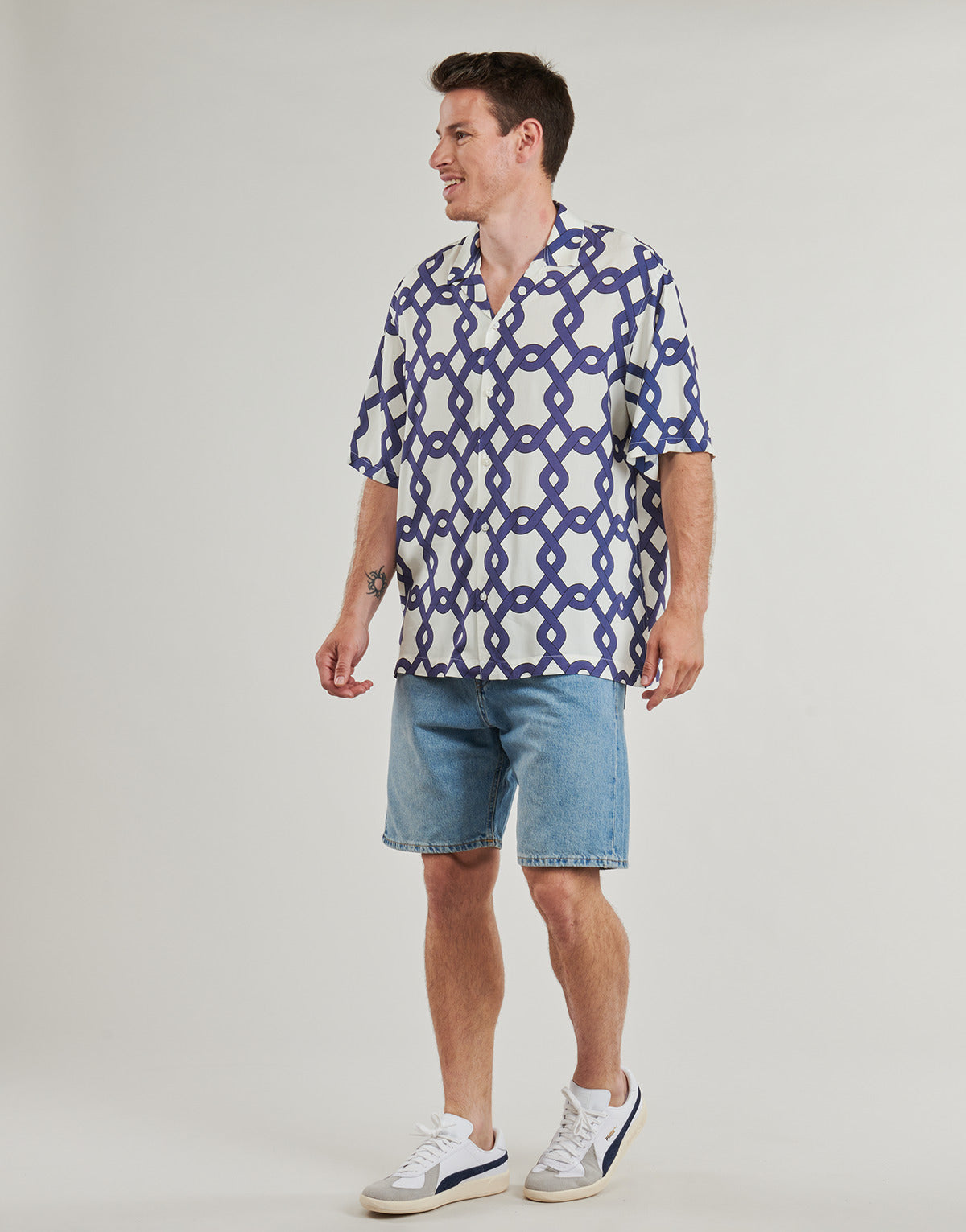 Camicia a maniche corte Uomo Selected SLHRELAX-VERO Blu