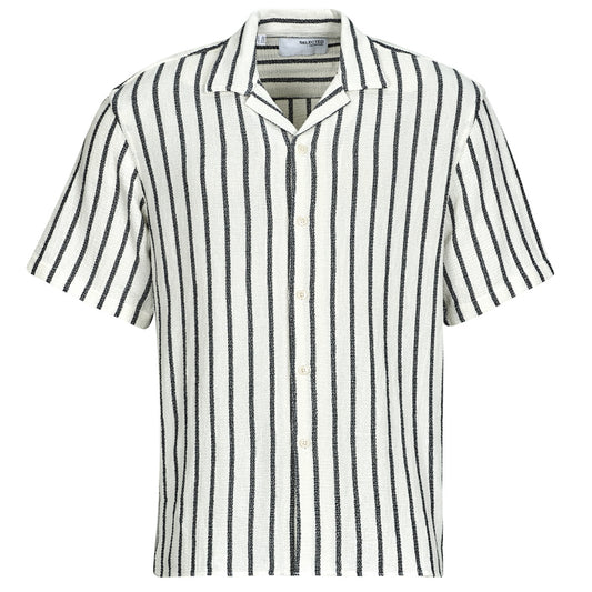 Camicia a maniche corte Uomo Selected SLHRELAX-SAL Blu