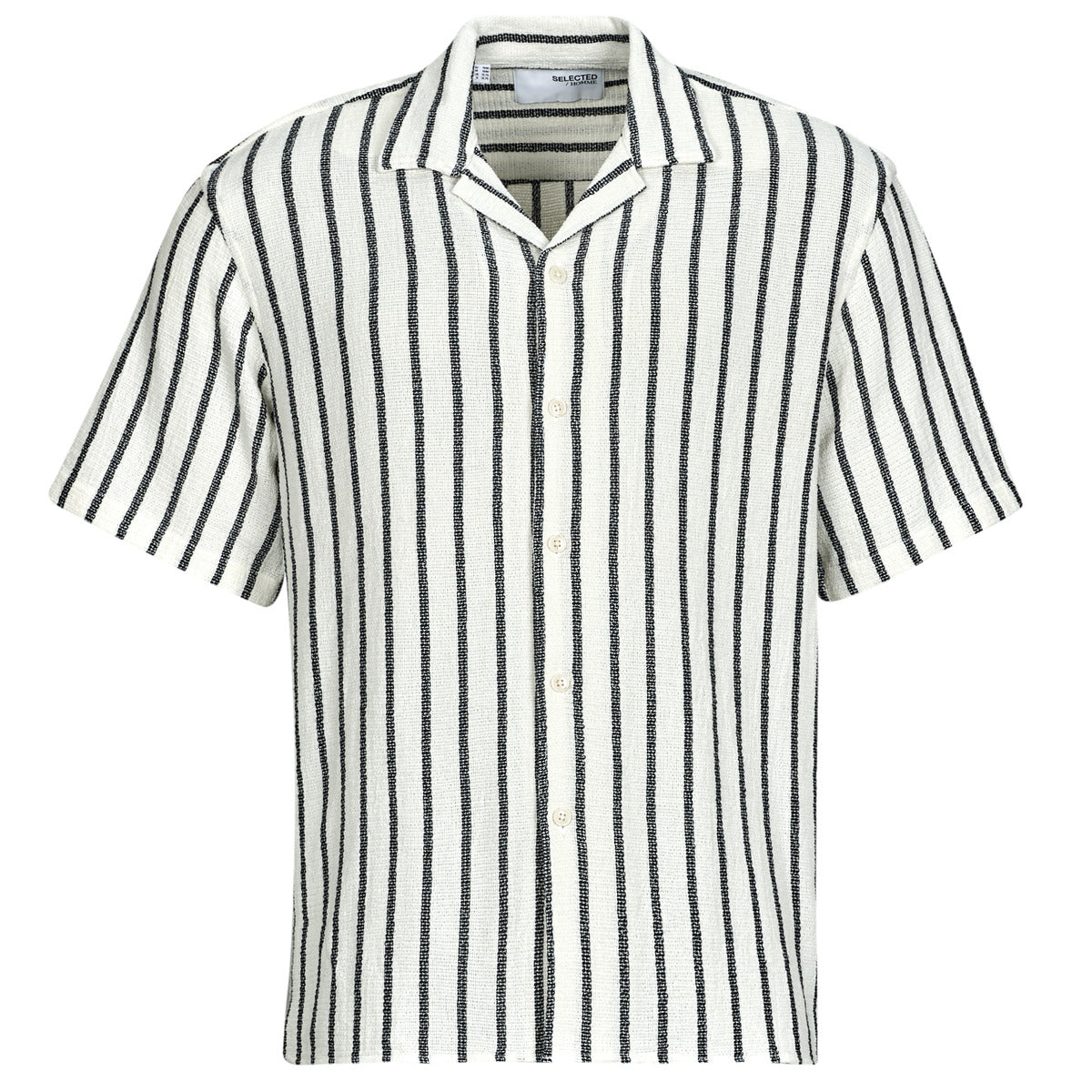 Camicia a maniche corte Uomo Selected SLHRELAX-SAL Blu