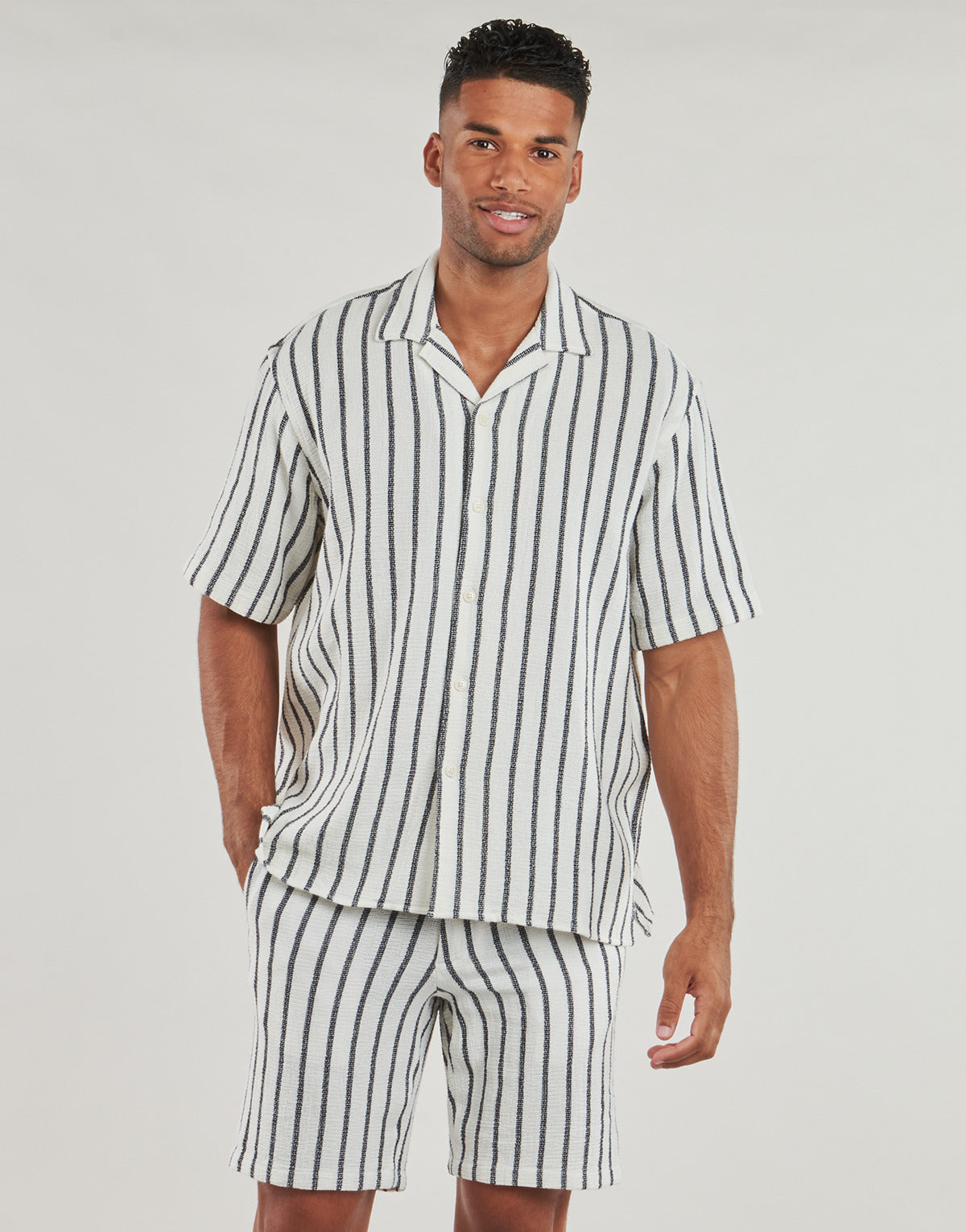 Camicia a maniche corte Uomo Selected SLHRELAX-SAL Blu