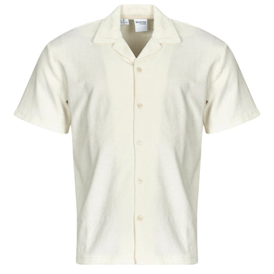 Camicia a maniche corte Uomo Selected SLHRELAXTALON Beige