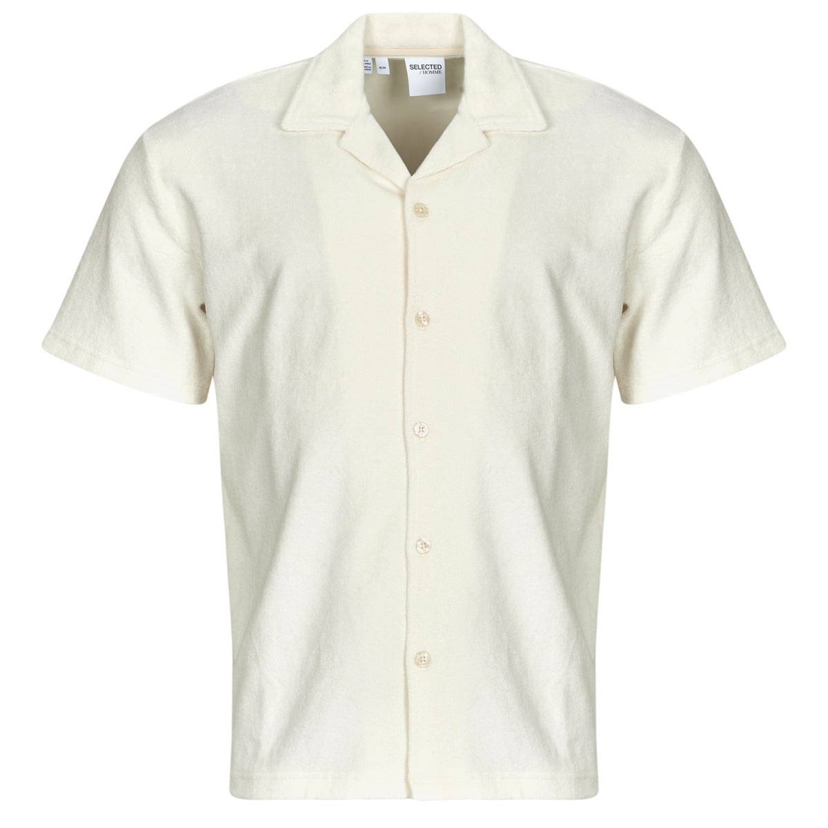 Camicia a maniche corte Uomo Selected SLHRELAXTALON Beige