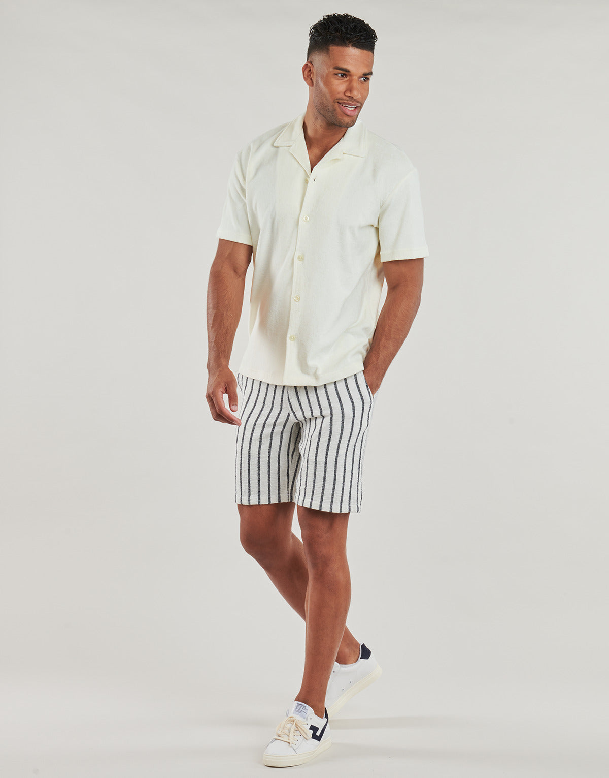 Camicia a maniche corte Uomo Selected SLHRELAXTALON Beige