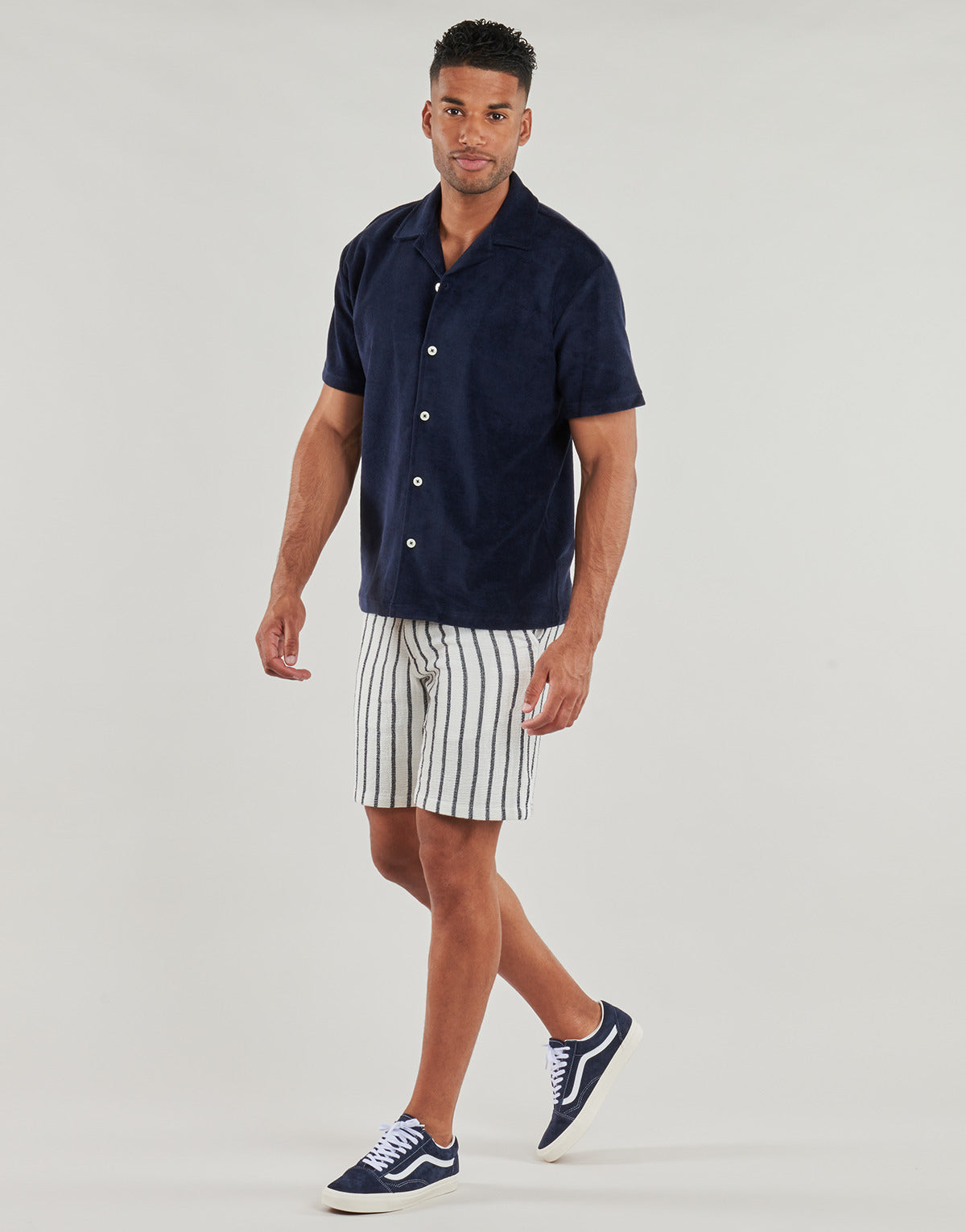 Camicia a maniche corte Uomo Selected SLHRELAXTALON Marine