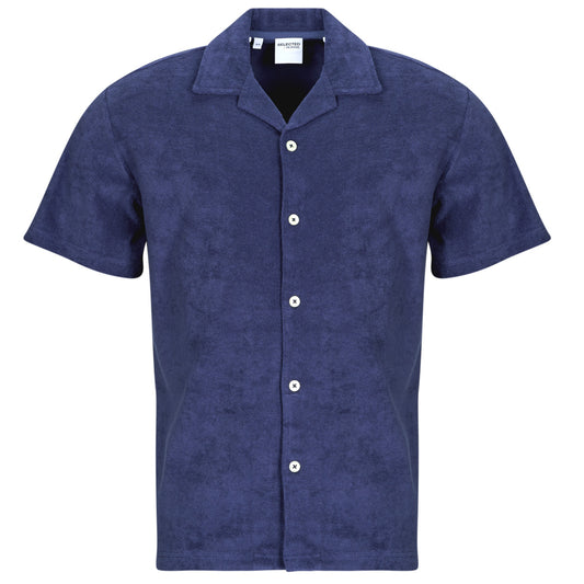 Camicia a maniche corte Uomo Selected SLHRELAXTALON Blu