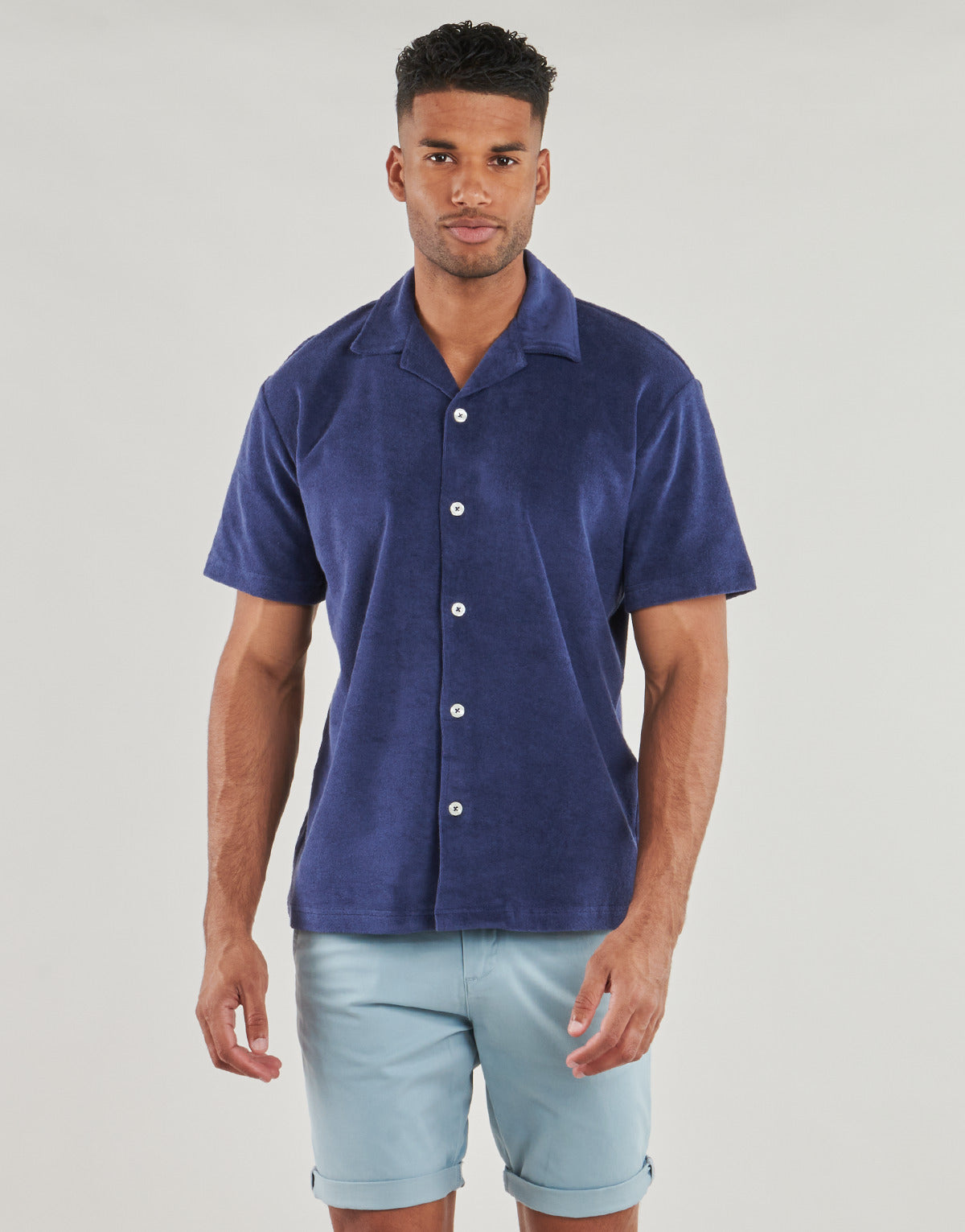 Camicia a maniche corte Uomo Selected SLHRELAXTALON Blu