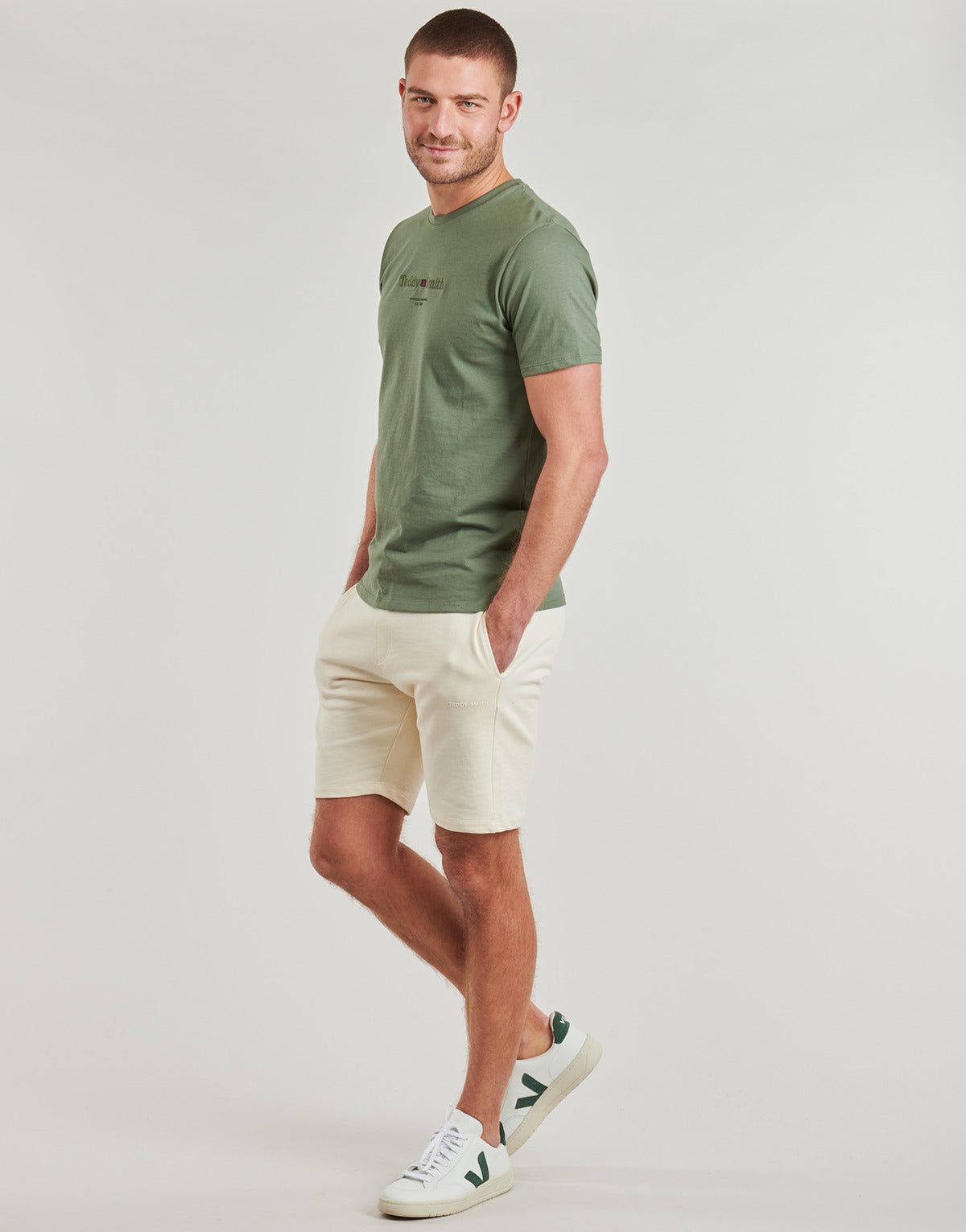 Pantaloni corti Uomo Teddy Smith S-NARKY SH Bianco