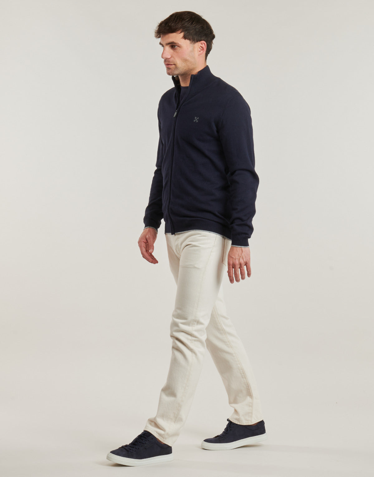 Gilet / Cardigan Uomo Oxbow R1PEZIP Marine