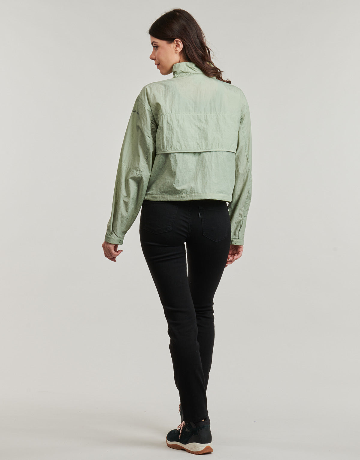 giacca a vento Donna Columbia PARACUTIE CROPPED CARGO WINDBREAKER Verde
