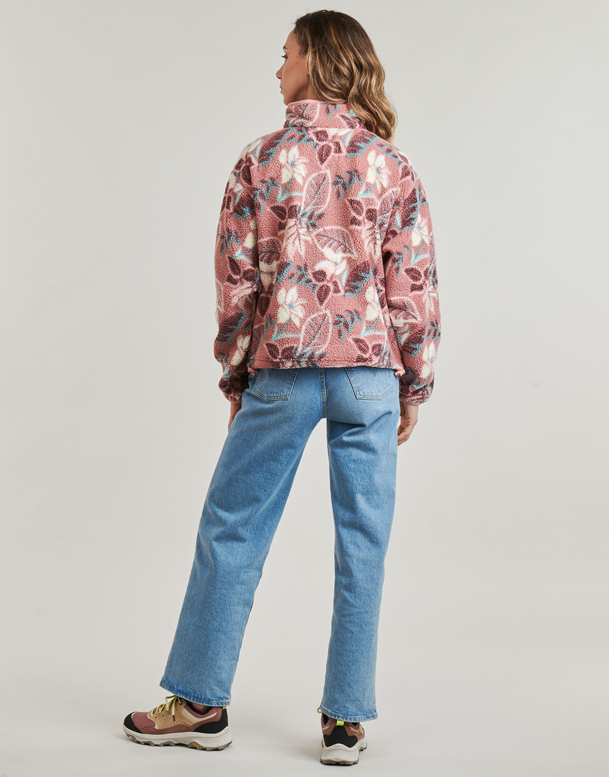 Felpa Donna Columbia HELVETIA II PRINTED CROPPED HALF SNAP FLEECE Multicolore