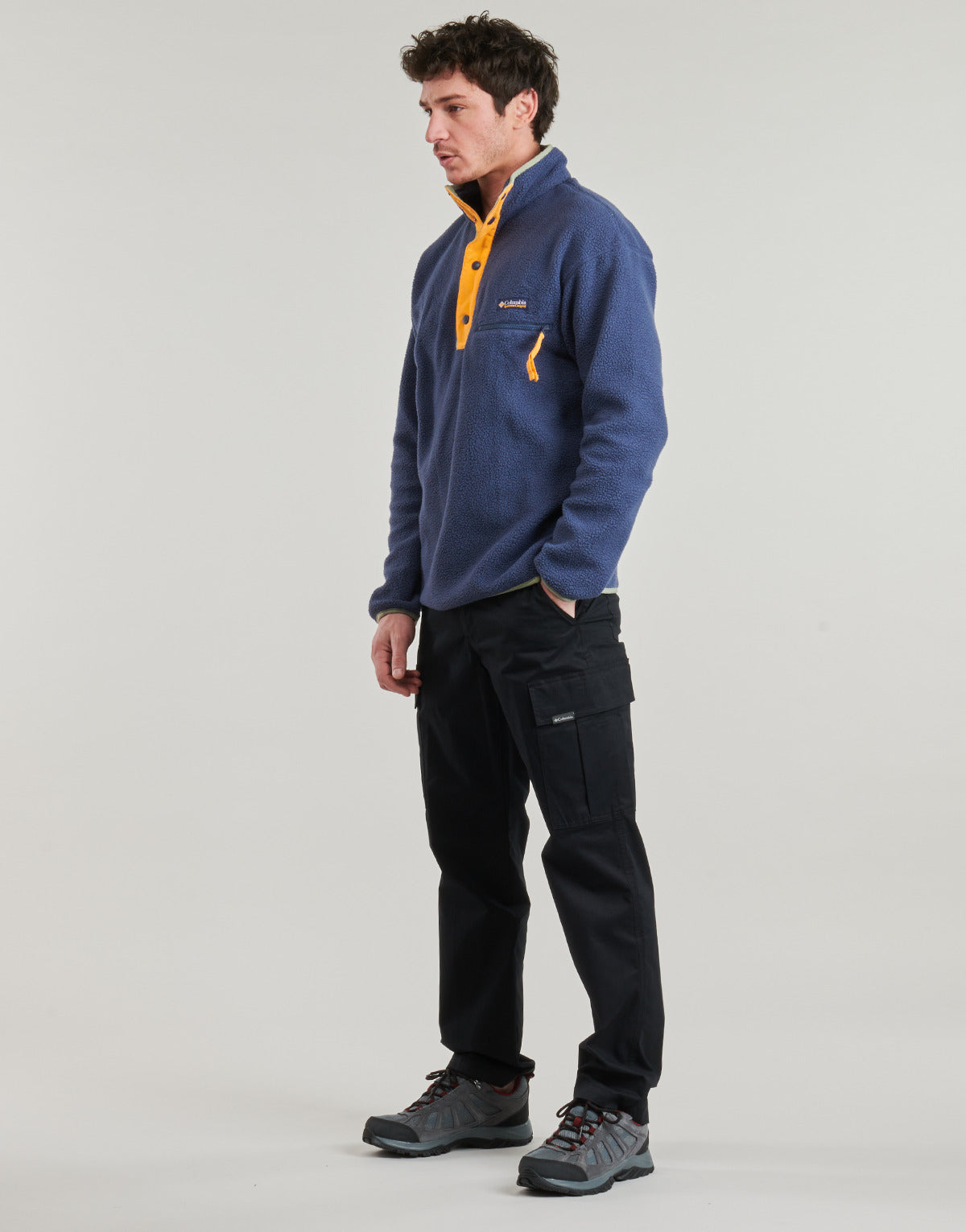 Felpa Uomo Columbia HELVETIA II HALF SNAP FLEECE Marine