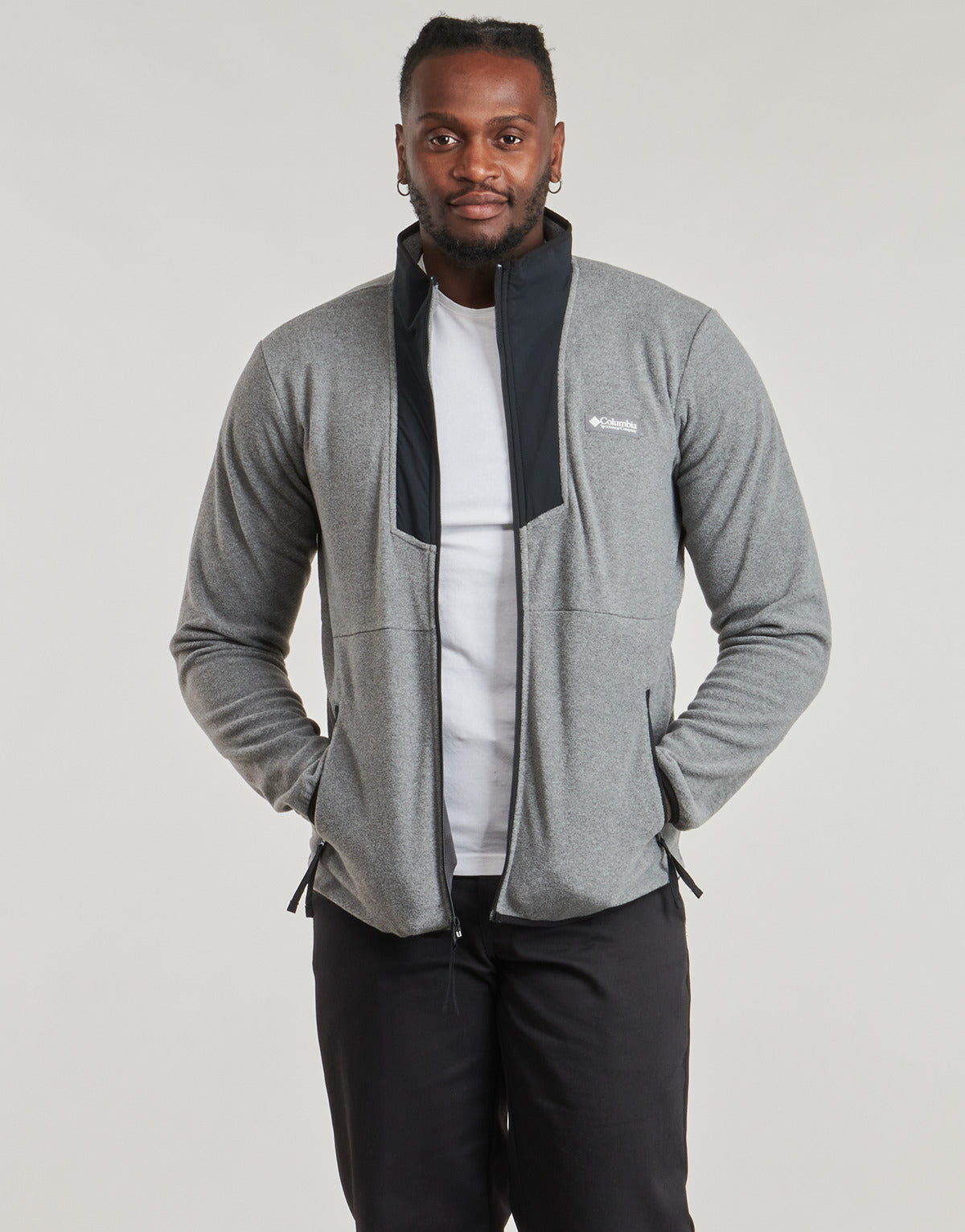 Felpa Uomo Columbia SEQUOIA GROVE FULL ZIP FLEECE Grigio
