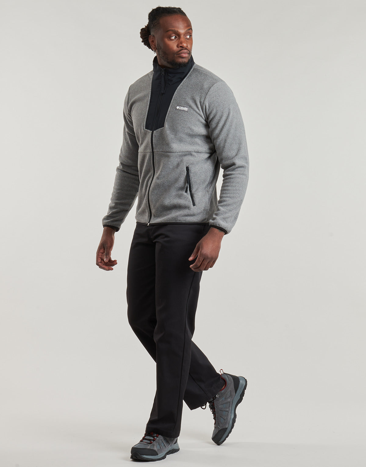 Felpa Uomo Columbia SEQUOIA GROVE FULL ZIP FLEECE Grigio