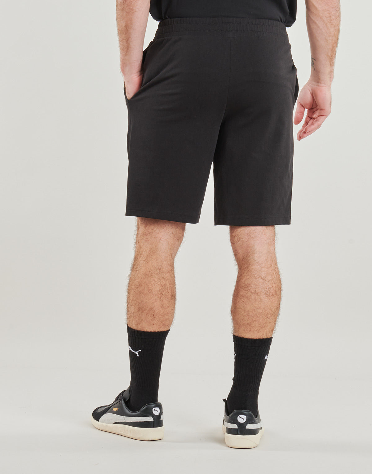 Pantaloni corti Uomo Puma ESS NO1 LOGO JERSEY SHORT Nero