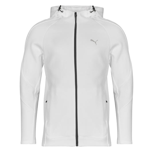 Giacca Sportiva Uomo Puma EVOSTRIPE FULL ZIP HOODIE Bianco
