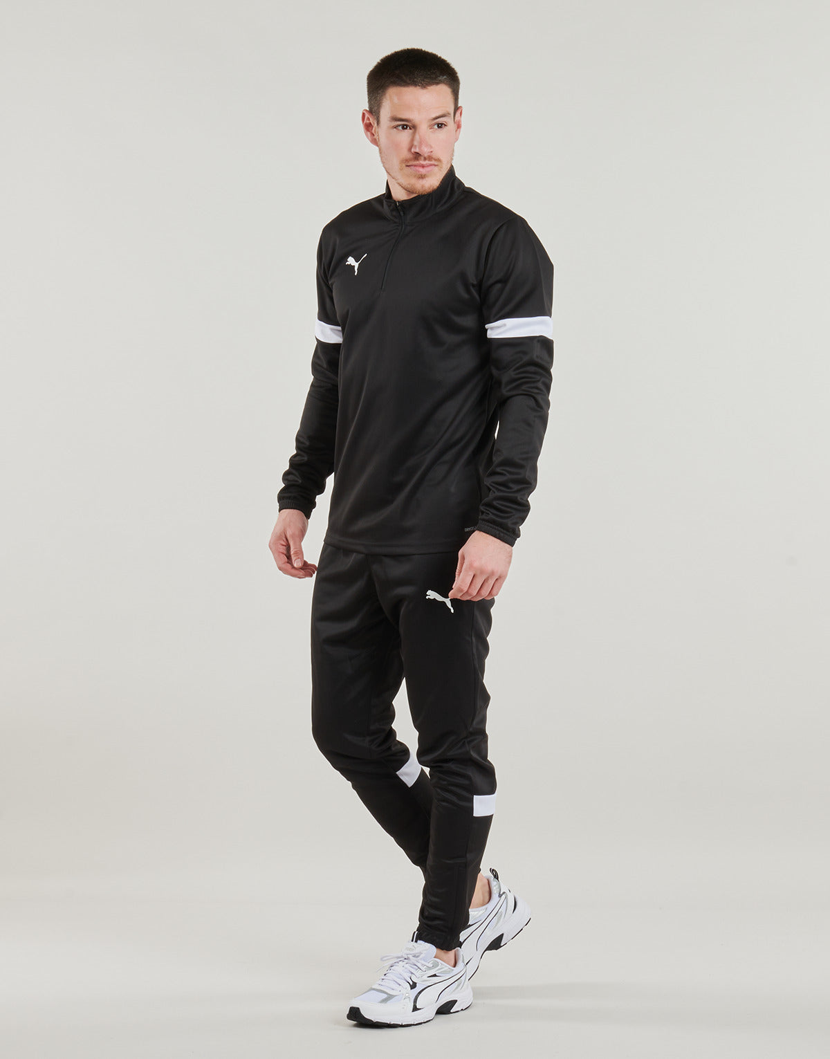 Felpa Uomo Puma INDIVIDUALRISE ZIP TOP Nero