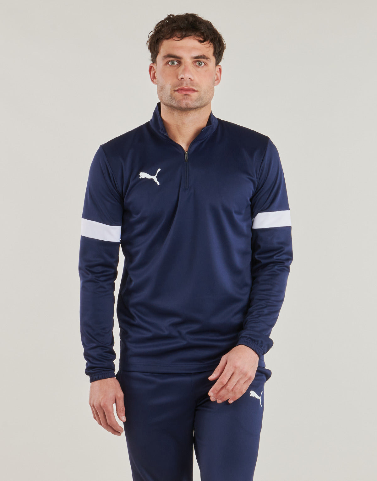 Felpa Uomo Puma INDIVIDUALRISE ZIP TOP Marine