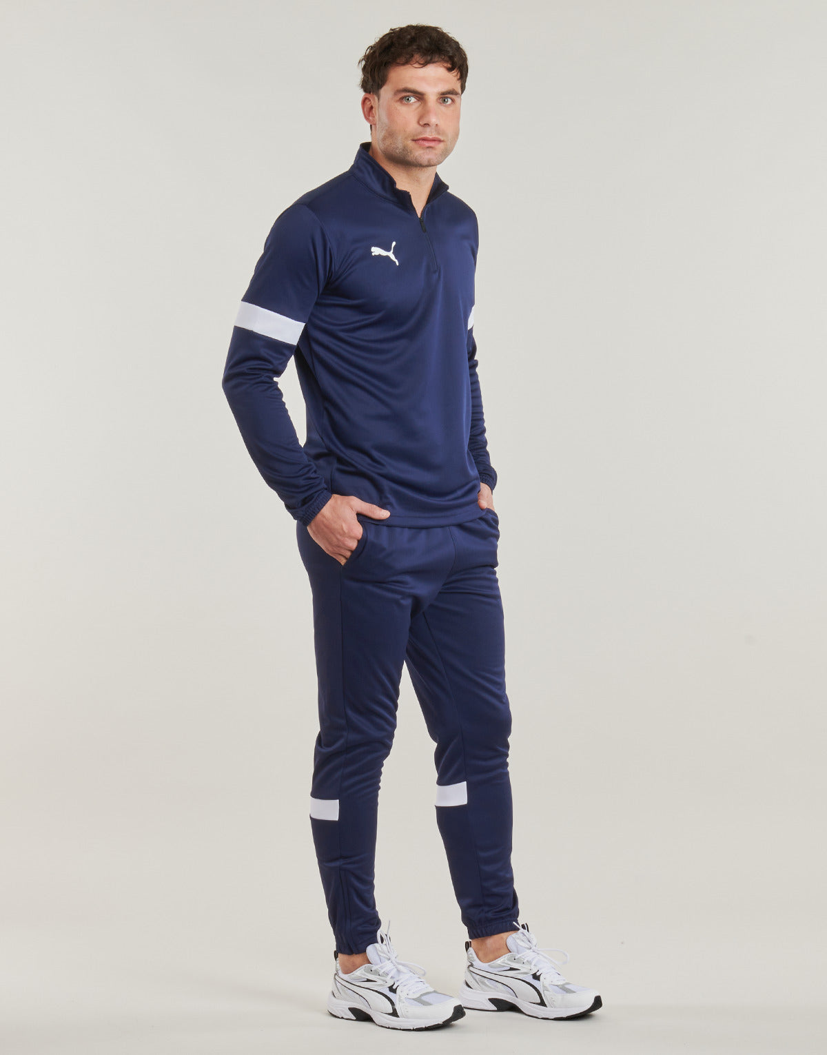 Felpa Uomo Puma INDIVIDUALRISE ZIP TOP Marine